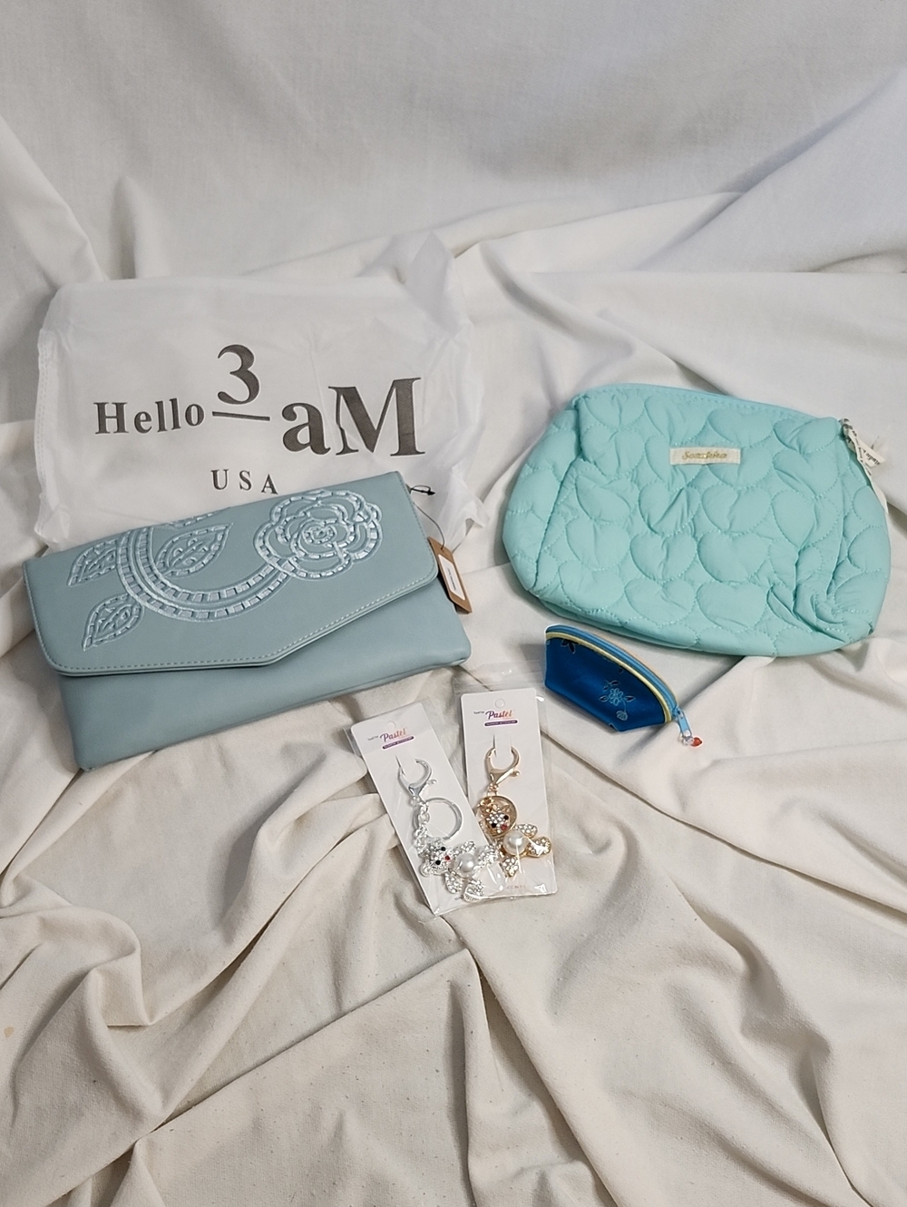 Hello 3am Floral Crossbody, Puffer Cosmetics Bags and Accessories